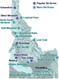 map of Idaho ski areas