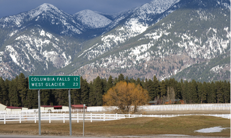 Columbia Falls Sign