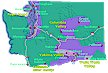 Map of Washington State Wine Regions