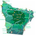 Map of Olympic Peninsula cities, towns, highways and attractions.