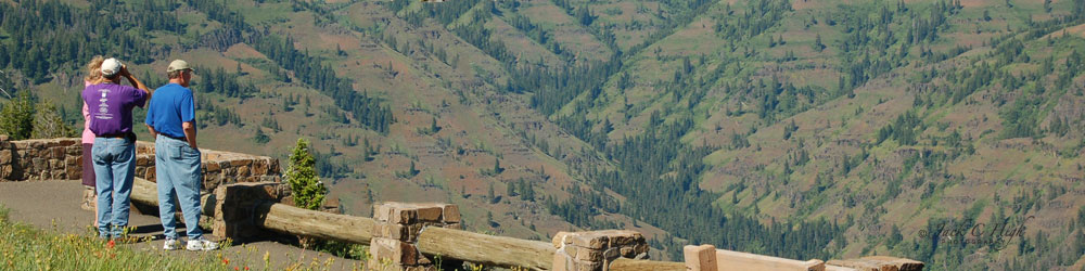 Scenic view at Hells Canyon overlook