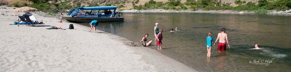 A nice access point for swimming in the Snake River