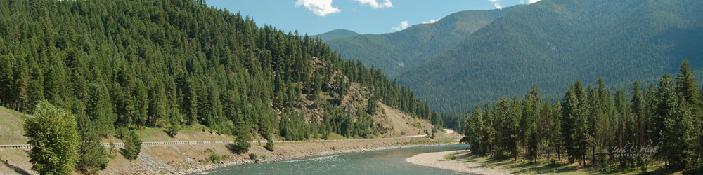 Clark Fork River in summer