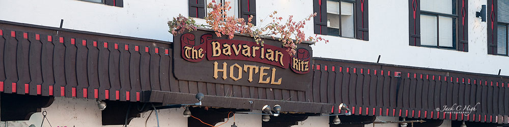 Bavarian Ritz Hotel sign