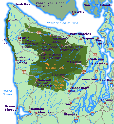 Olympic National Park Map